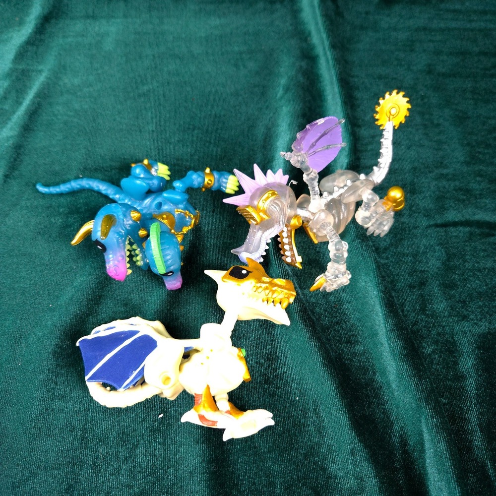 Treasure X Dragons Gold Action Figures Toxic Plunder, Asgardian, Cyberclaw